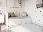 Letto divano 80x200 bianco con 2 cassetti Helmes