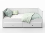 Letto divano 80x200 bianco con 2 cassetti Helmes