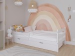 Letto per bambini Kacperek 160x80 con cassetto, bianco