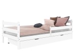 Letto per bambini Kacperek 160x80 con cassetto, bianco