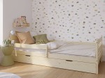 Letto per bambini 160x80 con cassetto Kacperek, pino