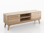 Armadio RTV in legno di faggio Beskid larghezza 180 cm faggio naturale
