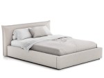 Letto imbottito 160x200 con contenitore beige PRO line 19 Soro 21