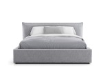 Letto imbottito 140x200 con contenitore grigio PRO line 19 Soro 90