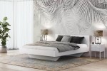 Letto levitante 180x200 bianco DM2 realizzato con pannello per mobili