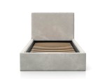 Letto imbottito per bambini 90x200 con struttura in velluto grigio Kids Line 4