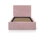Letto imbottito per bambini con contenitore 90x200 con struttura in velluto rosa Kids Line 4
