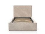 Letto imbottito per bambini con contenitore 90x200 con struttura in velluto beige Kids Line 4