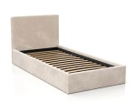 Letto imbottito per bambini con contenitore 90x200 con struttura in velluto beige Kids Line 4