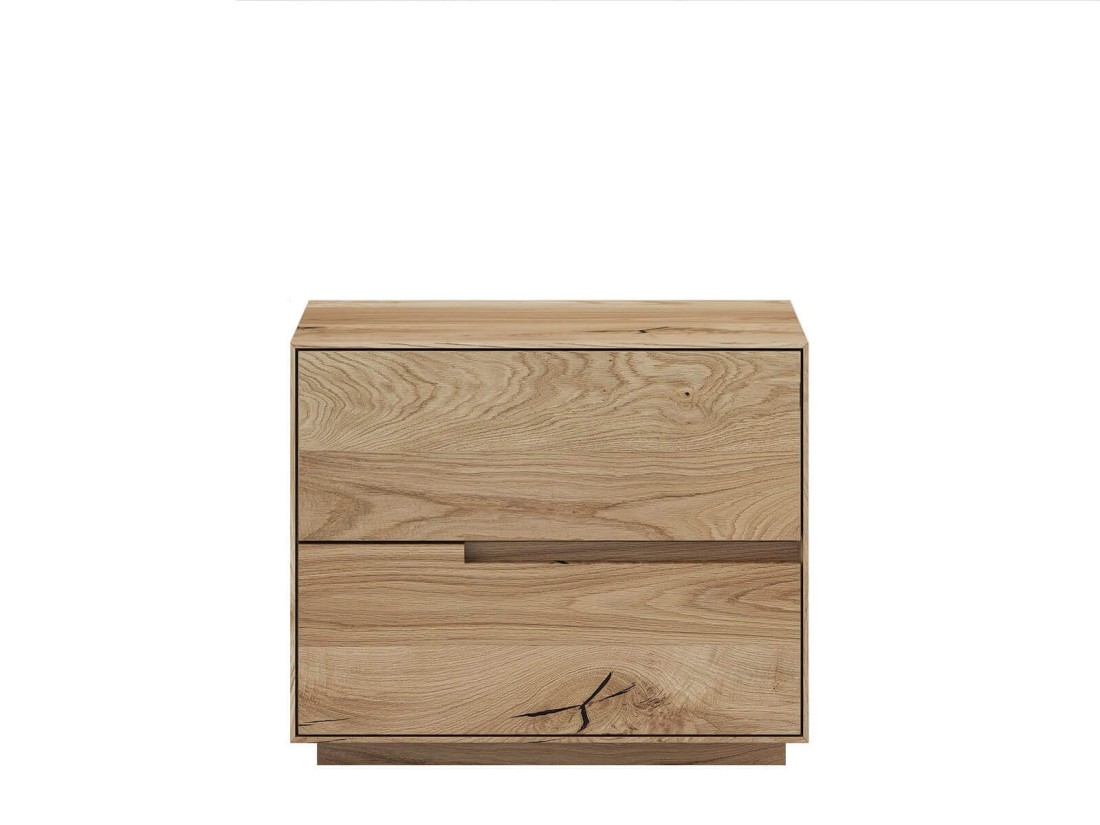 Comodino in legno massiccio di rovere Bergamo A
