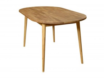 Tavolo ovale in rovere 170x90 Bergen olio intenso