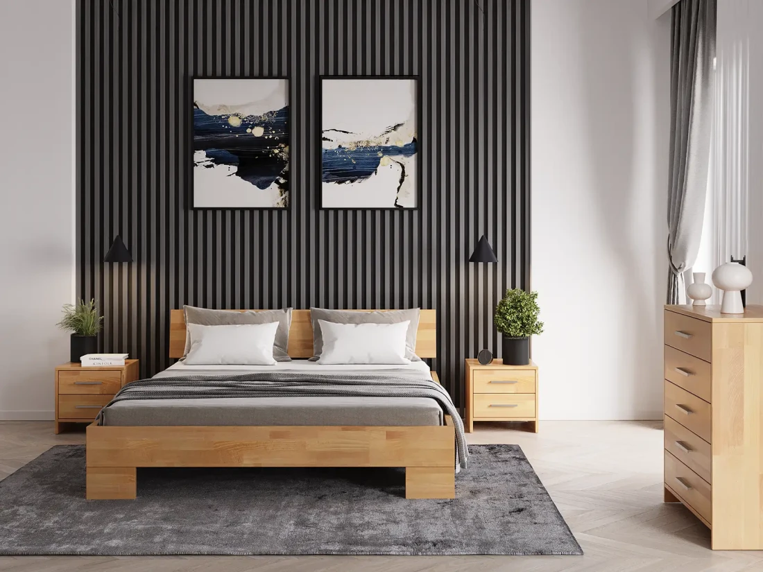 Letto in legno di faggio 120x200 Almeria