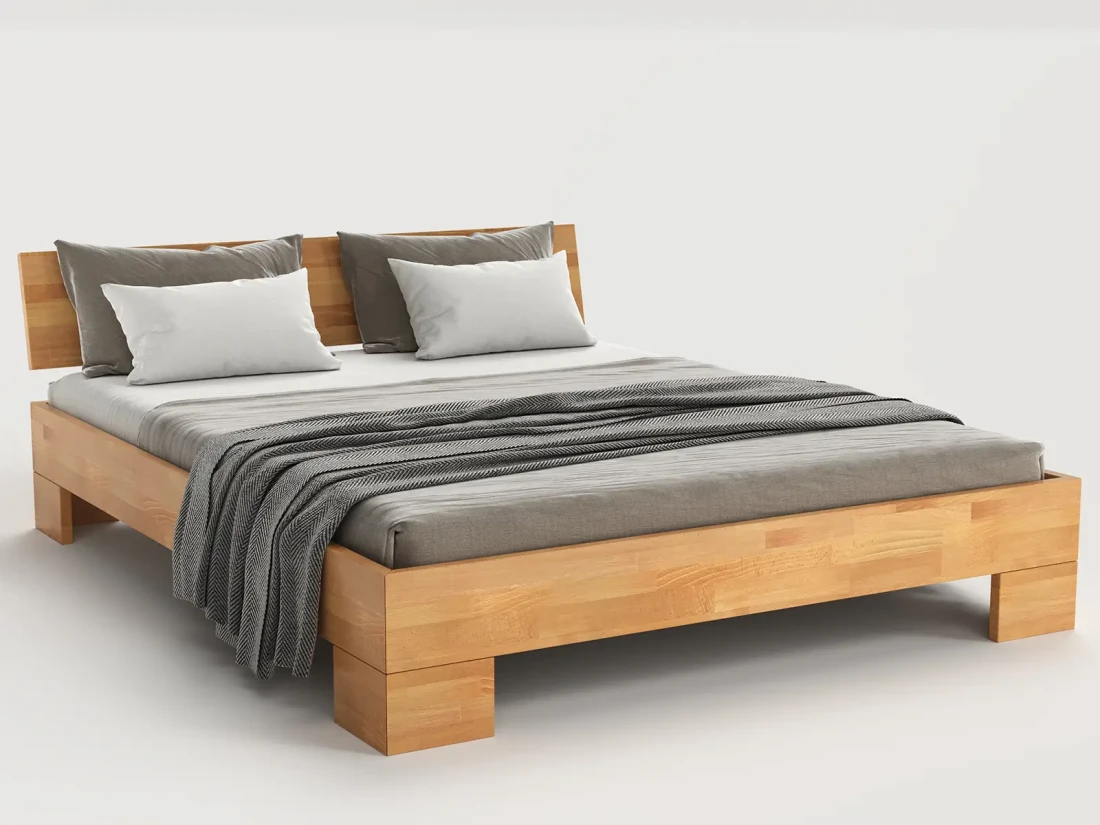Letto in legno di faggio 160x200 Almeria