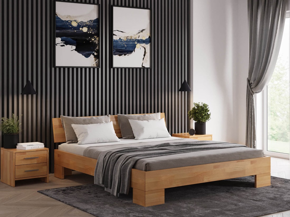 Letto in legno di faggio 180x200 Almeria