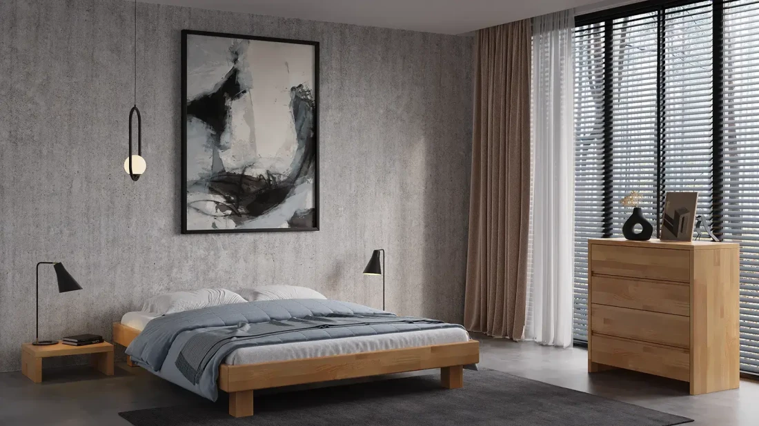 Letto in legno di faggio 120x200 Alicante