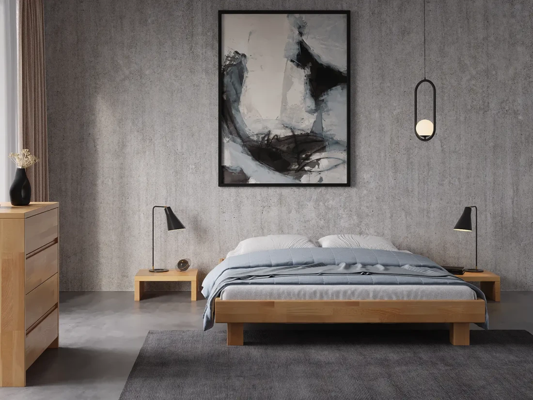 Letto in legno di faggio 180x200 Alicante