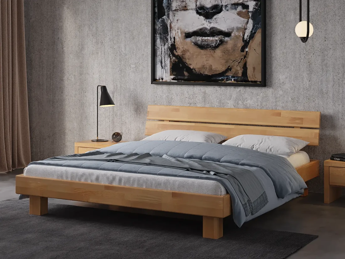 Letto in legno di faggio 160x200 Getafe