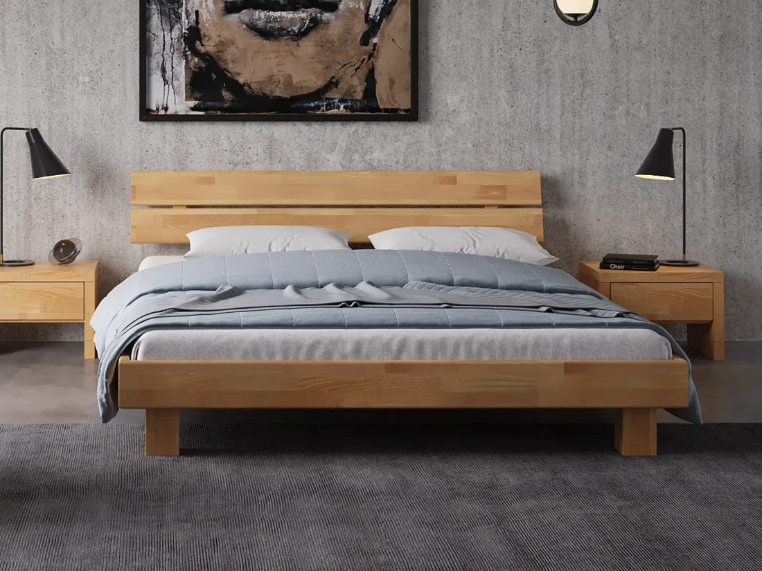 Letto in legno di faggio 160x200 Getafe