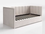 Divano singolo imbottito 90x200 con contenitore con struttura, Urus beige Soro21
