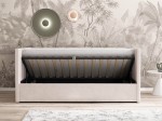 Divano singolo imbottito 90x200 con contenitore con struttura, Urus beige Soro21