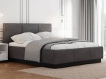 Letto matrimoniale 160x200 imbottito, levitante con contenitore TOP line 8 Velvet Grafite