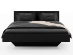 Letto levitante 140x200 nero DM2 realizzato con pannello per mobili