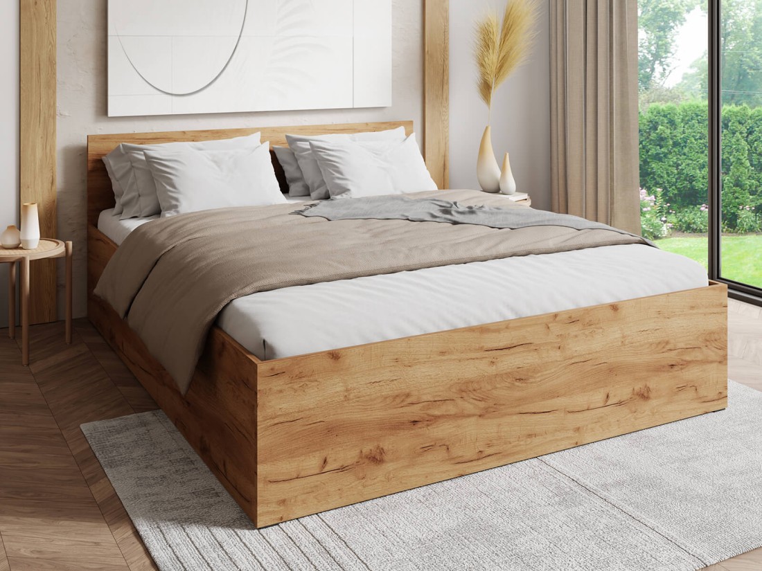 Letto 160x200 DM1 Rovere Artigianale