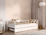 Letto per bambini 160x80 con cassetto Filip, bianco