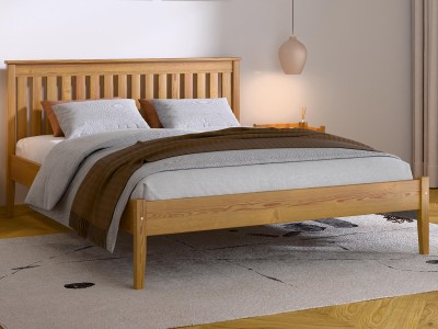 Letto in legno 140x200 Bilbao rovere
