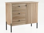 Cassettiera Lamelo in legno di faggio, larghezza 93 cm, faggio naturale
