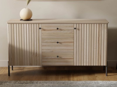Cassettiera Lamelo in legno di faggio 3S2D faggio naturale