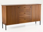 Cassettiera Lamelo in legno di faggio 3S2D rovere rustico