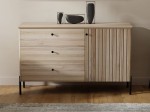 Cassettiera Lamelo in legno di faggio  larghezza 143 cm, faggio naturale