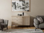 Cassettiera Lamelo in legno di faggio  larghezza 143 cm, faggio naturale