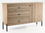 Cassettiera Lamelo in legno di faggio  larghezza 143 cm, faggio naturale