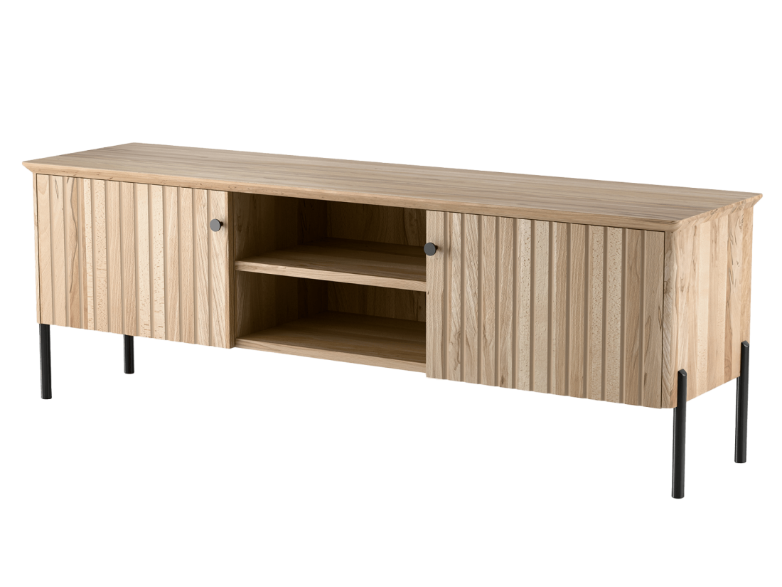 Armadio RTV in legno di faggio Lamelo larghezza 158 cm faggio naturale