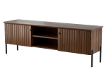 Armadio RTV in legno di faggio Lamelo larghezza 158 cm noce scuro