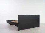 Letto levitante 120x200 nero DM2 realizzato con pannello per mobili
