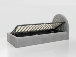 Letto imbottito per bambini con contenitore 90x200 con struttura in grigio Bluvel 03 Kids Line 5 Arcobaleno
