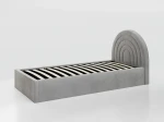 Letto imbottito per bambini con contenitore 90x200 con struttura in grigio Bluvel 03 Kids Line 5 Arcobaleno