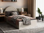 Letto imbottito per bambini con contenitore 90x200 con struttura in beige Bluvel 22 Kids Line 5 Arcobaleno