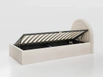 Letto imbottito per bambini con contenitore 90x200 con struttura in beige Bluvel 22 Kids Line 5 Arcobaleno