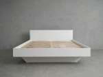 Letto levitante 180x200 bianco DM2 realizzato con pannello per mobili