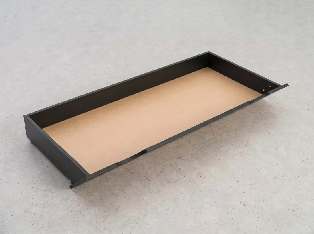 Cassetto con ruote sotto letto, DM2 Nero