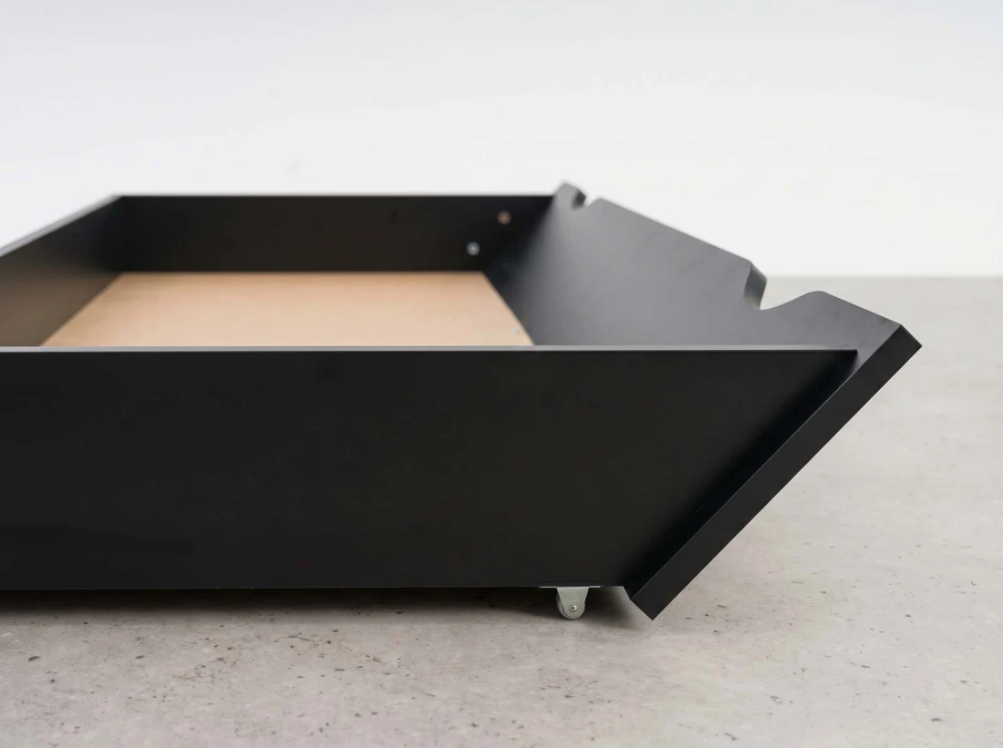 Cassetto con ruote sotto letto, DM2 Nero