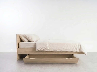 Cassetto con ruote sotto letto, DM2 Rovere Sonoma