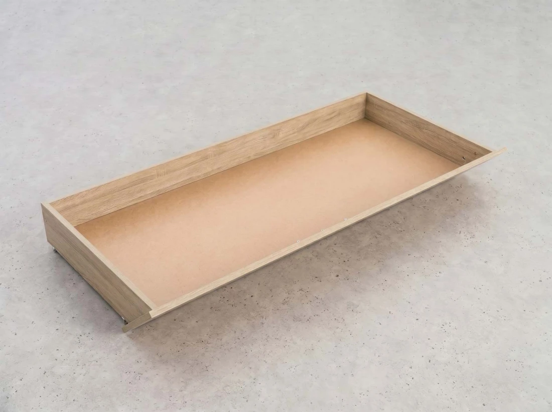 Cassetto con ruote sotto letto, DM2 Rovere Sonoma