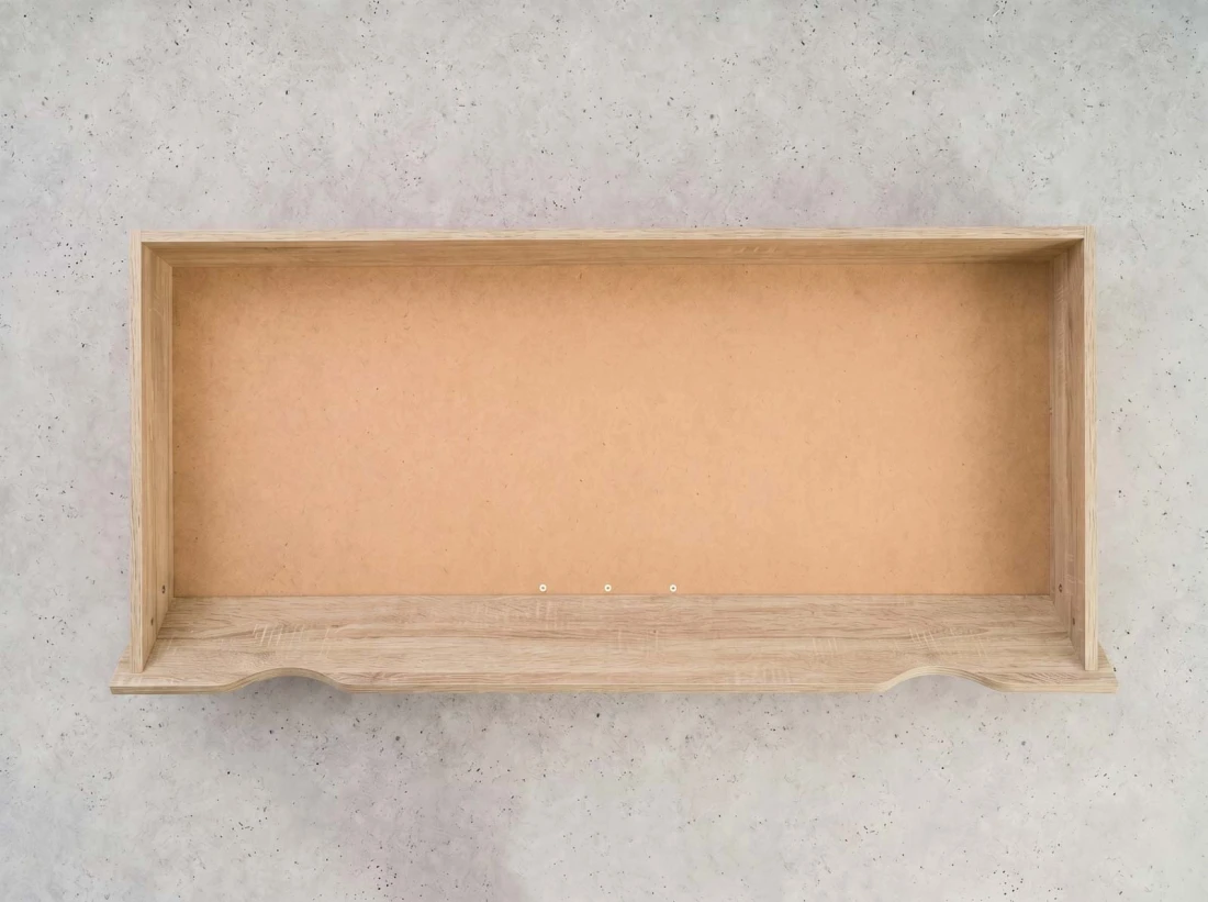 Cassetto con ruote sotto letto, DM2 Rovere Sonoma
