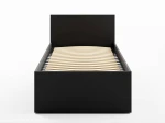 Letto 90x200 DM1 nero con telaio metallico sollevabile e contenitore