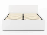 Letto 160x200 DM1 bianco con telaio metallico sollevabile e contenitore